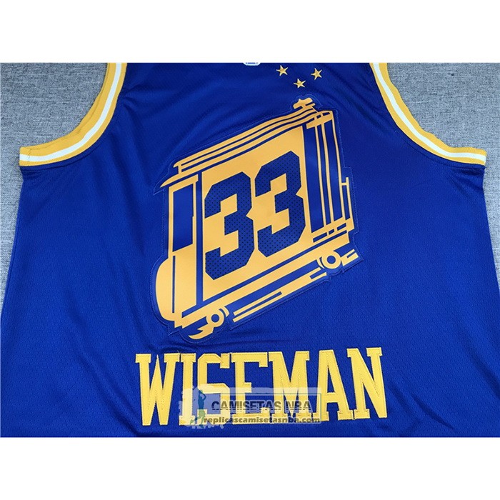 Camiseta Golden State Warriors James Wiseman Hardwood Classics 2020 Azul
